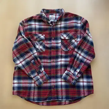 Field & Stream 체크 무늬 플란넬 셔츠 XL
