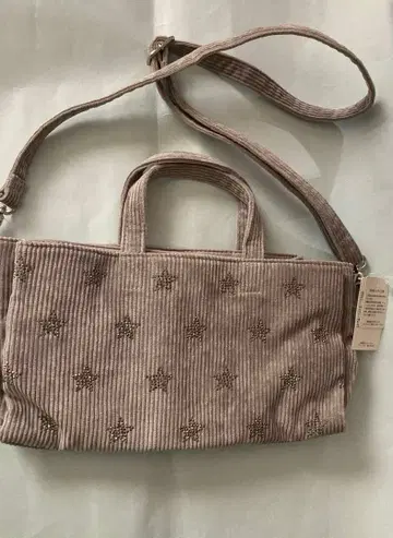 택 포함 미사용품 애프터눈 티 백 별 패턴 2way 가을/겨울