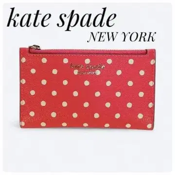 케이트 스페이드 뉴욕 도트 무늬 핑크 동전 지갑 카드 케이스