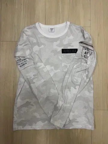 AVIREX 아비렉스 긴팔 티셔츠 패티그 롱티 남성용 [ L ]