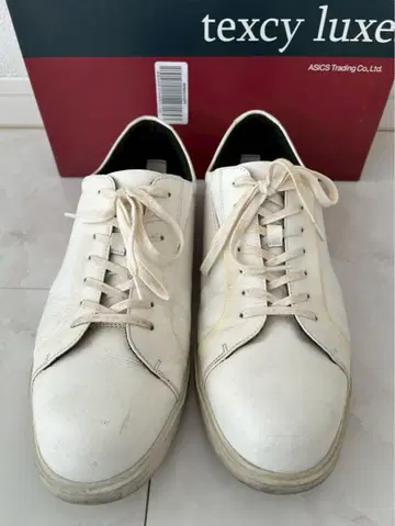 texcy luxe 가죽 스니커즈 TU-7014 화이트 27cm 럭스