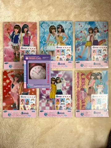 러브 앤 베리 알람 시계 라스트 원상 클리어 파일 6개 세트