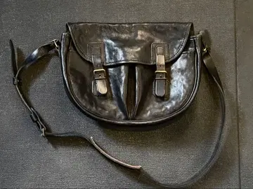 HERZ 숄더백 천연 가죽 블랙 단종품