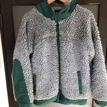 고슬로우캐러밴 보아 플리스 자켓 그레이/그린 남성용 3