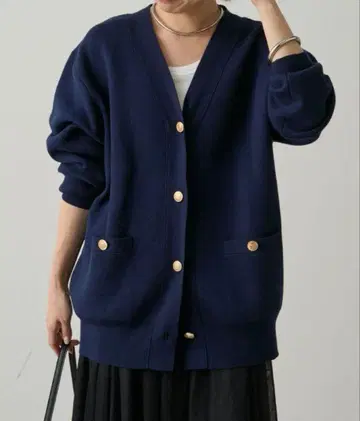 새상품급 Loungedress 라운지 드레스 골드 버튼 니트 가디건