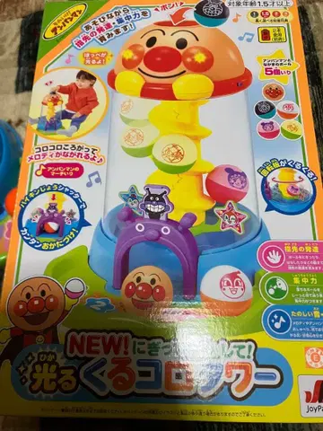 NEW! 쥐고! 떨어뜨리고! 빛나는 굴러가는 타워 호빵맨