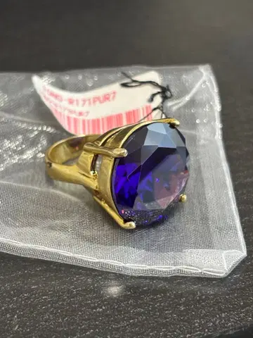 dresser 드서 반지 유리반지 빈티지 보라색 퍼플