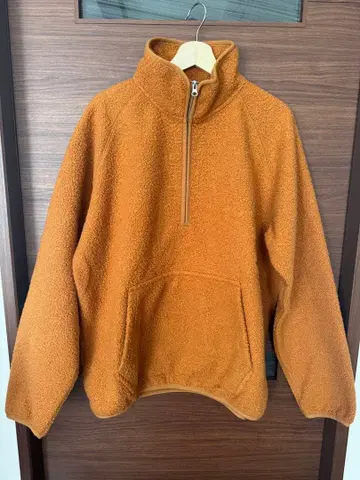 GLR 오렌지 하프 지퍼 플리스 자켓