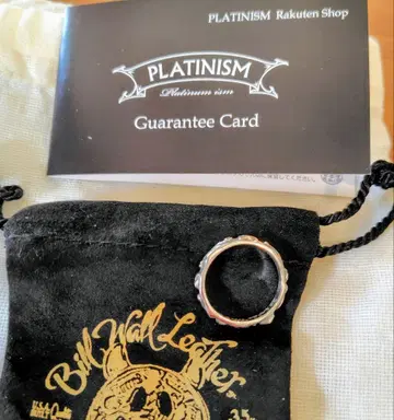 빌월 가죽 Thin Cross Ring 개런티 포함 US9.5