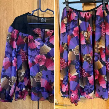 케이타 마루야마 실크 쉬폰 셋업