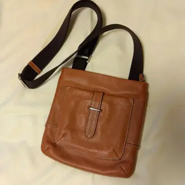 FURLA UOMO 브라운 가죽 숄더백