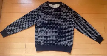 [미사용에 가까운] 노르웨이 자카드 크루넥 니트 풀오버