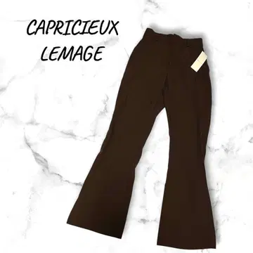 미사용 새상품 택 포함 카프리스 마쥬 슬랙스 팬츠 브라운 사이즈 38