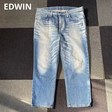 EDWIN 라이트 블루 스트레이트 데님
