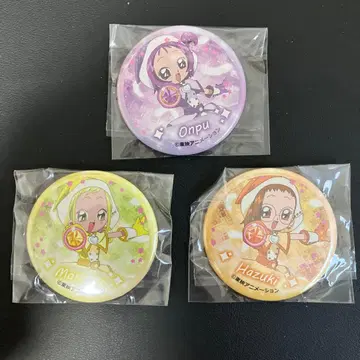 오쟈마녀 도레미 캔뱃지 가라오케의 철인 콜라보 온푸 하즈키 모모코 3개