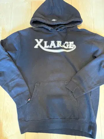 XLARGE 다크 그레이 후드 부착 후드티