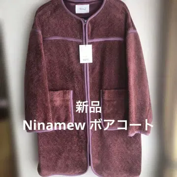 [ 새상품 ] Ninamew  보아 코트 일본제