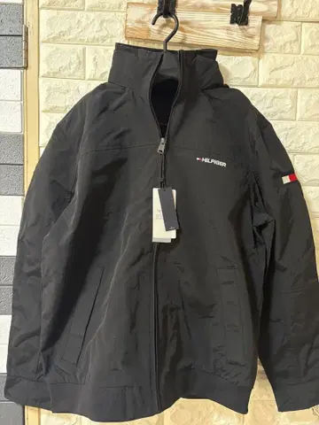 HILFIGER 블랙 나일론 자켓 L 사이즈