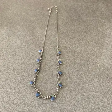 파란 꽃의 925 목걸이