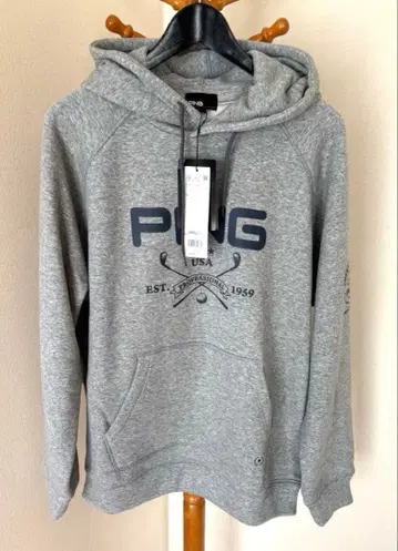 [ 미사용 새상품 ] PING 핑 골프웨어 후디 풀오버 그레이