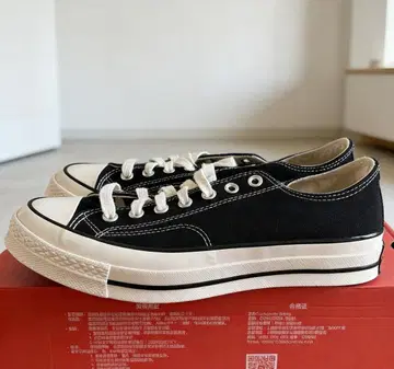 [ 미사용 새상품 27cm ] 블랙 CT70 로우컷 ox