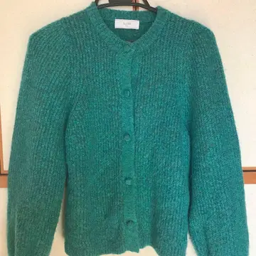 SLOBE 그린 니트 가디건