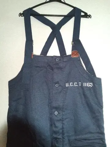 UNCROWD 네이비 오버롤 방한 바이크