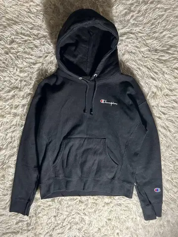 00s 챔피온 리버스 위브 레어 블랙 후드티 후디