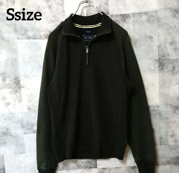 ARMANI JEANS Ssize 하프 지퍼 스웨트 그레이 올리브