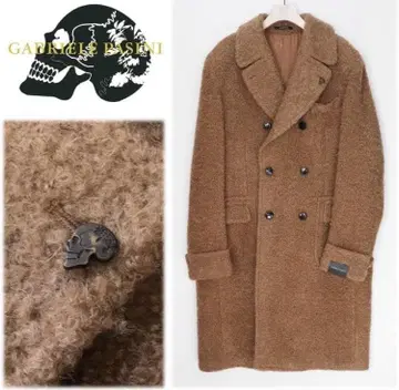 미사용 가브리엘레 파지니 이탈리아제 울 모헤어 체스터 코트 2XL