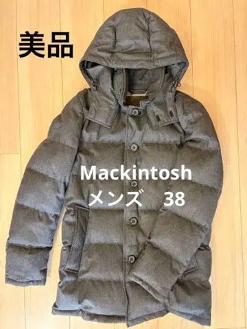 MACKINTOSH 후드 부착 다운 자켓 그레이