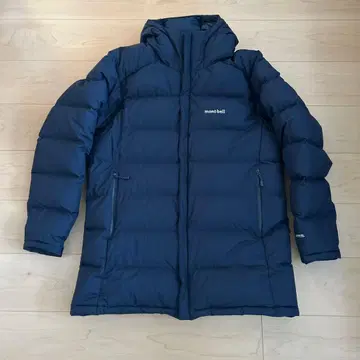 mont-bell 트래블 다운 하프 코트 네이비