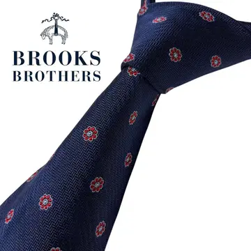 Brooks Brothers 브룩스브라더스 네이비 꽃무늬 넥타이