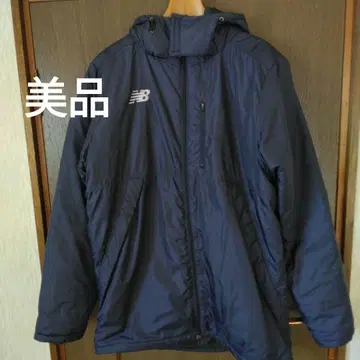 새상품급 뉴발란스 네이비 다운 자켓 미들 코트 충전솜 다운