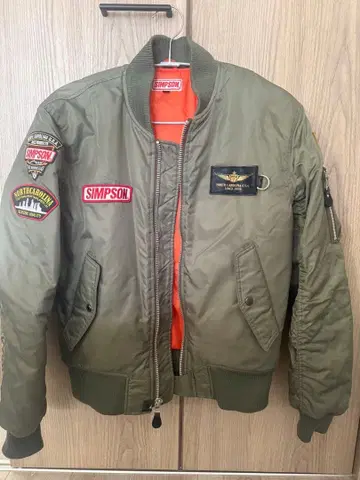 SIMSON MA-1 자켓 M 사이즈 올리브 그린