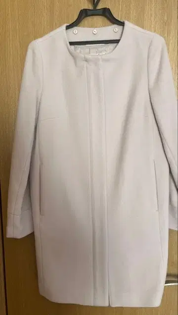 캐시미어 혼방 울 코트 탈부착 후드