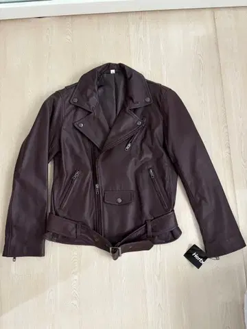 가죽 자켓 양가죽 브라운