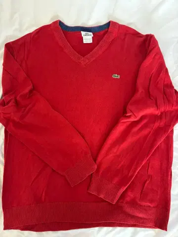 LACOSTE 빨간색 스웨터 사이즈 7