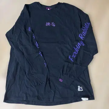 Fxxking Rabbits 긴팔 티셔츠 블랙 나데시코