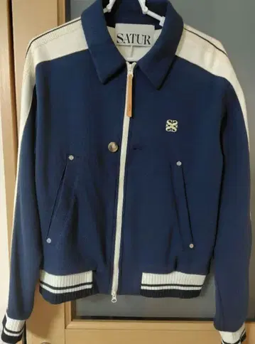 SATUR 저리 자켓 네이비/아이보리