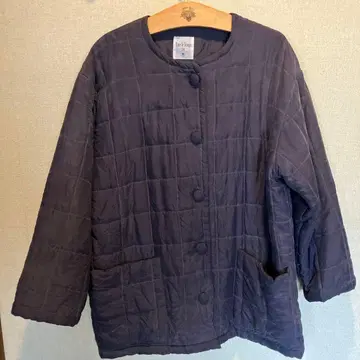 와코루 Tuer le Temps 네이비 퀼팅 자켓 실크 100%