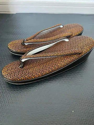 [ 새상품급 ] 브라운 뜨개질 조리 약 23.5cm