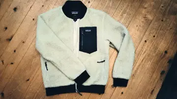 patagonia 플리스 자켓 크림색/네이비 XS