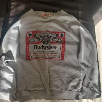 Budweiser 그레이 맨투맨 L