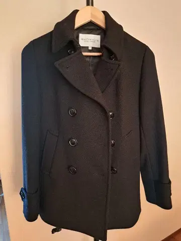 유나이티드 애로우즈 뷰티앤유스 피코트 블랙 L