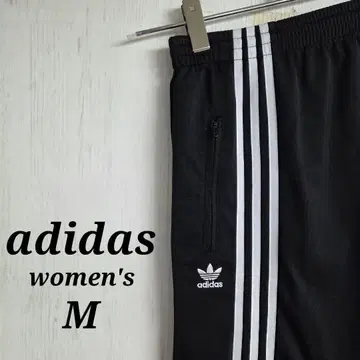 아디다스 오리지널 여성용 저지 팬츠 M 자수 로고 블랙 컬러 FB