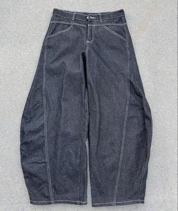 와이드 배기 데님