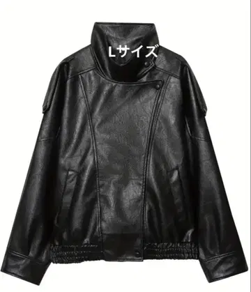 새상품 인기 페이크 레더 자켓