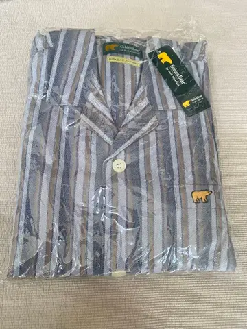 새상품 Golden Bear 파자마 L 사이즈 스트라이프 따뜻한