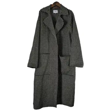 NANUSHKA 하운드 투스 롱 코트 하운드투스 체크 패턴 M 나나슈카